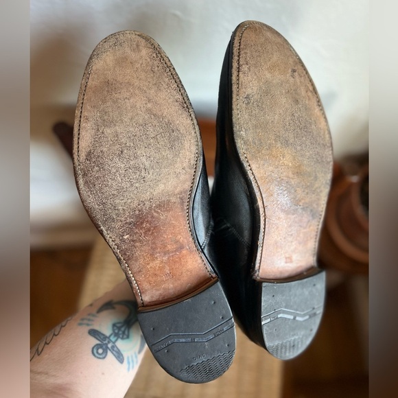 Hitchcock Men’s Leather Ankle Boots Size 11.5 EEEE (4E) England Black Zip Boots main image 11